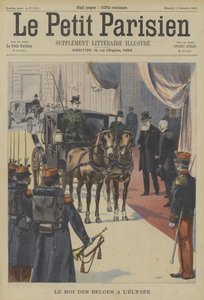 Leopoldo II, rei dos belgas, no Palácio do Eliseu, Paris