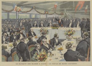 Banquete dos prefeitos em Paris: uma refeição para 22.500