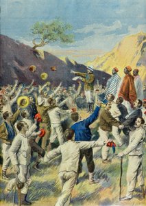 Libertação de prisioneiros italianos durante a guerra na Abissínia de Fortune Louis Meaulle