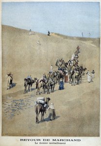 Regresso da Missão Marchand: o último fornecimento - no "Le Petite Journal" de 16/04/1899 de Fortune Louis Meaulle