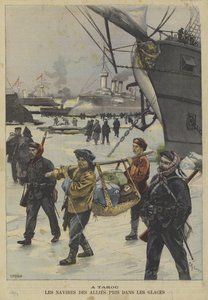 The Boxer Rebellion: Navios aliados presos por gelo no Taku