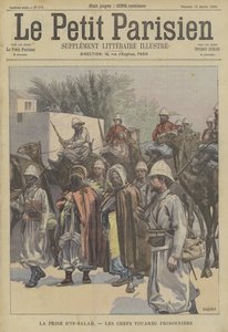 A captura de Ain Salah, Argélia: Chefes tuaregues feitos prisioneiros pelos franceses