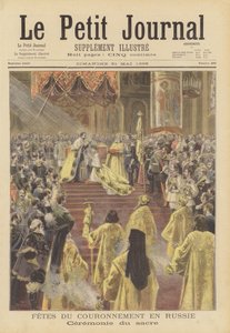 A coroação do czar Nicolau II e da czarina Alexandra da Rússia