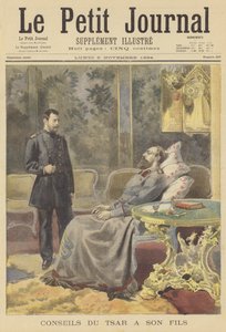 O moribundo czar Alexandre III da Rússia, dando conselhos ao seu filho de Fortune Louis Meaulle