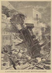 Acidente de trem na Gare Montparnasse