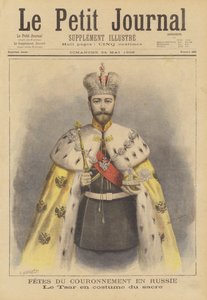 Czar Nicolau II da Rússia em suas vestes de coroação