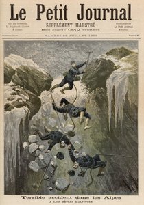Um terrível acidente nos Alpes, de &39;Le Petit Journal&39;, 23 de julho de 1892 de Fortune Louis Meaulle and Henri Meyer