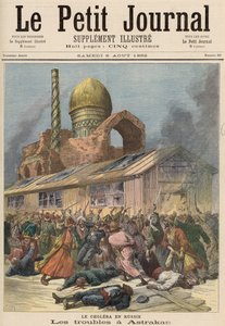 Cólera na Rússia: Os problemas em Astrakhan, de &39;Le Petit Journal&39;, 6 de agosto de 1892 de Fortune Louis Meaulle and Henri Meyer