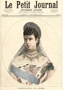 Imperatriz da Rússia, de &39;Le Petit Journal&39;, 7 de fevereiro de 1891