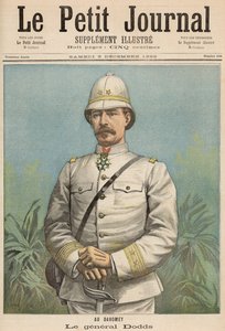 General Alfred Amedee Dodds (1842-1922) em Dahomey, de &39;Le Petit Journal&39;, 3 de dezembro de 1892 de Fortune Louis Meaulle and Henri Meyer