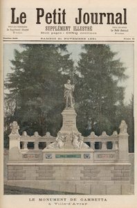 Monumento a Gambetta em Ville-d&39;Avray, de &39;Le Petit Journal&39;, 21 de novembro de 1891 de Fortune Louis Meaulle and Henri Meyer