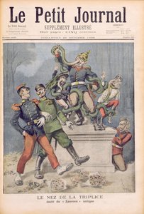 O Nariz dos Aliados, após Laocoon, de &39;Le Petit Journal&39;, 25 de outubro de 1896