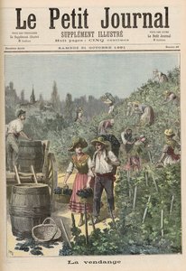 A colheita do vinho, de &39;Le Petit Journal&39;, 31 de outubro de 1891