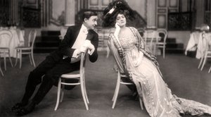 Lily Elsie e Joseph Coyne em A viúva alegre, 1907.