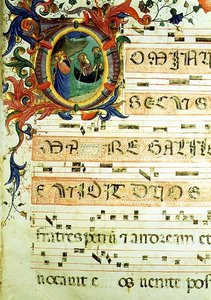 Sra. 558 f.9r Historiated 