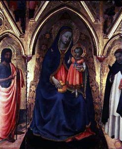 A Virgem e o Menino com São João Batista e São Domingos de Fra (c.1387 1455) Angelico
