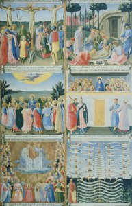 Armadio degli Argenti (baú de prata) com vida de Jesus de Fra (c.1387 1455) Angelico