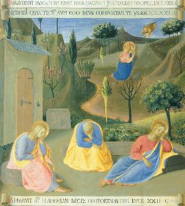 Inserção representando oração no jardim, painel do Armadio degli Argenti (baú de prata) com a vida de Jesus de Fra (c.1387 1455) Angelico