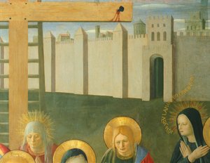 Inserção representando o luto de Cristo, painel do Armadio degli Argenti (baú de prata) com a vida de Jesus de Fra (c.1387 1455) Angelico