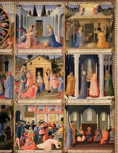 Vida de Cristo, Armadio degli Argenti. (Tempera sobre madeira de Fra  Angelico