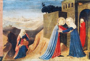 A visita de Maria a Isabel, c. 1430 de Fra  Angelico