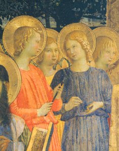 Retábulo de São Marcos, de Giovanni da Fiesole conhecido como Fra Angelico (1400-ca 1455), têmpera sobre madeira, 220x227 cm, Detalhe, ca 1440