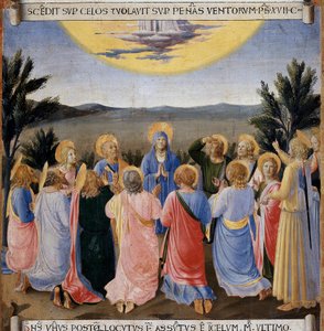 A Ascensão. A Vida de Cristo, Armadio degli Argenti. (Tempera sobre madeira.