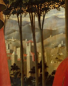 A deposição da Cruz ou do Altar da Santíssima Trindade (detalhe), c.1432 (tempera sobre madeira) de Fra  Angelico