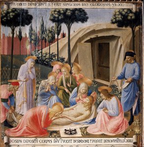 O depoimento. A vida de Cristo, Armadio degli Argenti. (Tempera sobre madeira de Fra  Angelico