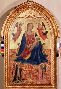 "Virgem e criança com anjos" (Virgin a l