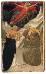 São Domingos e a estigmatização de São Francisco de Fra Angelico