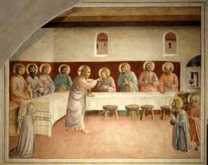 a comunhão dos santos de Fra Angelico
