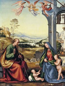 A Sagrada Família com João Batista de Fra Bartolommeo