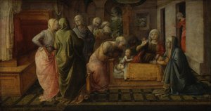 O milagre das abelhas de Santo Ambrósio de Fra Filippo Lippi