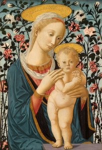 Madonna e criança. Por volta de 1470 de Fra Filippo Lippi