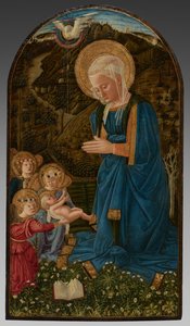 Virgem com o Menino e anjos de Fra Filippo Lippi
