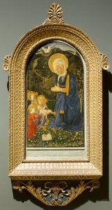 Virgem e Menino com Anjos, c. 1460 de Fra Filippo Lippi