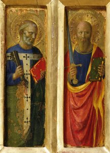 Os Apóstolos Pedro e Paulo do Altar de Perugia, ca. 1437.