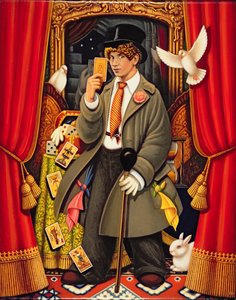 Harpo, 2010 (óleos e têmpera no painel) de Frances Broomfield