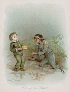 Pip e o Condenado (chromolitho) de Frances Brundage