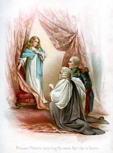 Princesa Victoria recebendo a notícia de que é rainha, 1897.