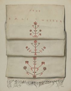 Pa. Toalha Bordada Alemã de Frances Lichten