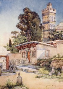 Mesquita de Sidi Abder Rahman, Argel (litografia a cores)