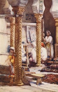Escola de Tapetes, Argel (litografia a cores)