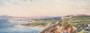 O sítio de Cartago a partir de Sidi Bou Said (litografia a cores) de Frances Nesbitt