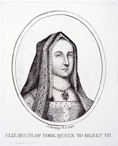 Elizabeth de York, Rainha Consorte do Rei Henrique VII (gravura) de Francesco (after) Bartolozzi