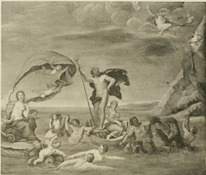 O domínio marítimo, Neptuno e Anfitrite de Francesco Albani