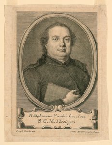 Retrato de P. Afonso Nicolai da Companhia de Jesus de Francesco Allegrini