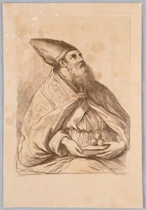 Um papa com um livro de Francesco Bartolozzi
