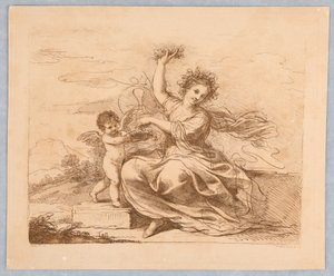 Flora, com um Cupido de Francesco Bartolozzi